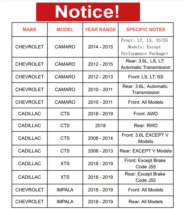 Cojinete y buje de rueda delantero o trasero para Chevrolet Camaro Impala Cadillac CTS XTS Foto 2 de 4