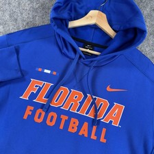 Florida Gators Sweatshirt Hoodie Mens Large Blue NCAA Football Nike Dri-FIT