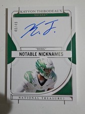2022 Nat Treasure College Football  Notable Nicknames Kayvon Thibodeaux Auto /49