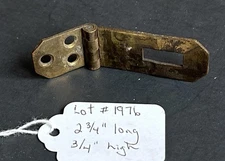 #1976–Antique Vintage Solid Brass Hasp Latch 2 3/4” Long