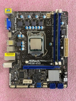 ASRock H61M-HVS LGA 1155 DDR3 Motherboard w/CPU & 4GB RAM | B30