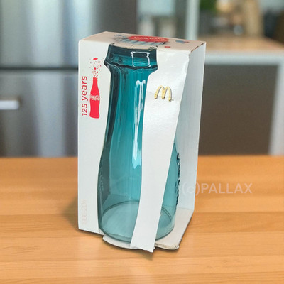 McDONALD`S COCA-COLA GLAS 2010 TÜRKIS COLA-GLÄSER (VERPACKUNG ÖFFNET SICH)