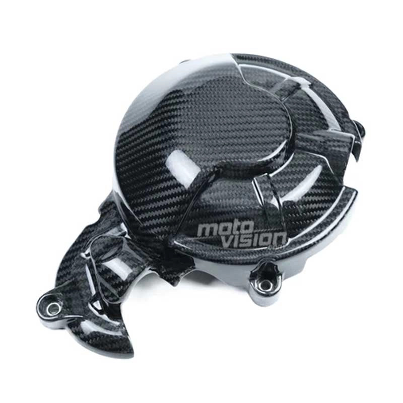 Cache embrayage carbone Aprilia RS660 vernis brillant de haute finition
