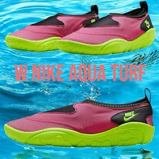 Nike Womens Aqua Turf Hyper Pink Laser Volt Water Shoes FZ5628-600 Size 7, 10