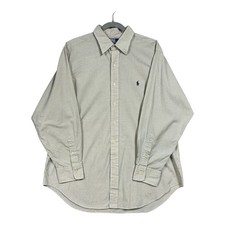 Polo Ralph Lauren Andrew Tattersall Check Long Sleeve Button Shirt Sz 16.5 - 33