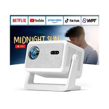   Built in Netflix App  Native 1080P  Smart Mini Projector with WiFi and Bluet...