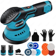 Profi Poliermaschine Auto Polierer Maschine 2x Batterie Schleifmaschin 12V 150mm