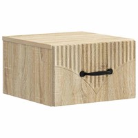 Nachttisch Wandmontiert Sonoma-Eiche 34,5 X 33 X 20 Cm