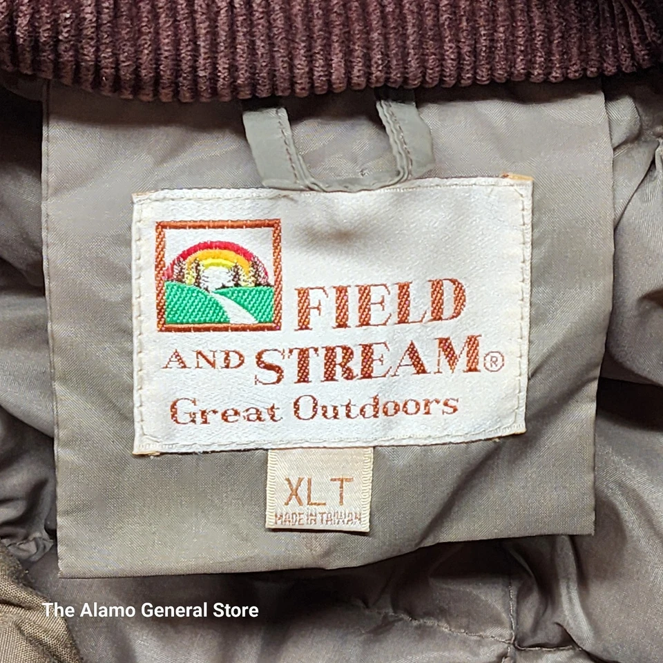 Field and Stream Down Jacket Big and Tall Men XLT Hunting Fishing Brown VTG 80s - Image 2 of 4