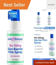 Gentle No Sting Barrier Film Spray 2 Fl Oz - Ideal for Sensitive Skin Protection