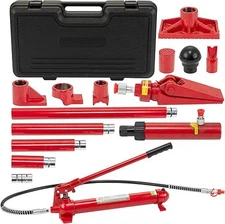 12 Ton Porta Power Pump Hydraulic Jack Kit w/ 55-Inch/1.4m Oil Hose -Auto Repair