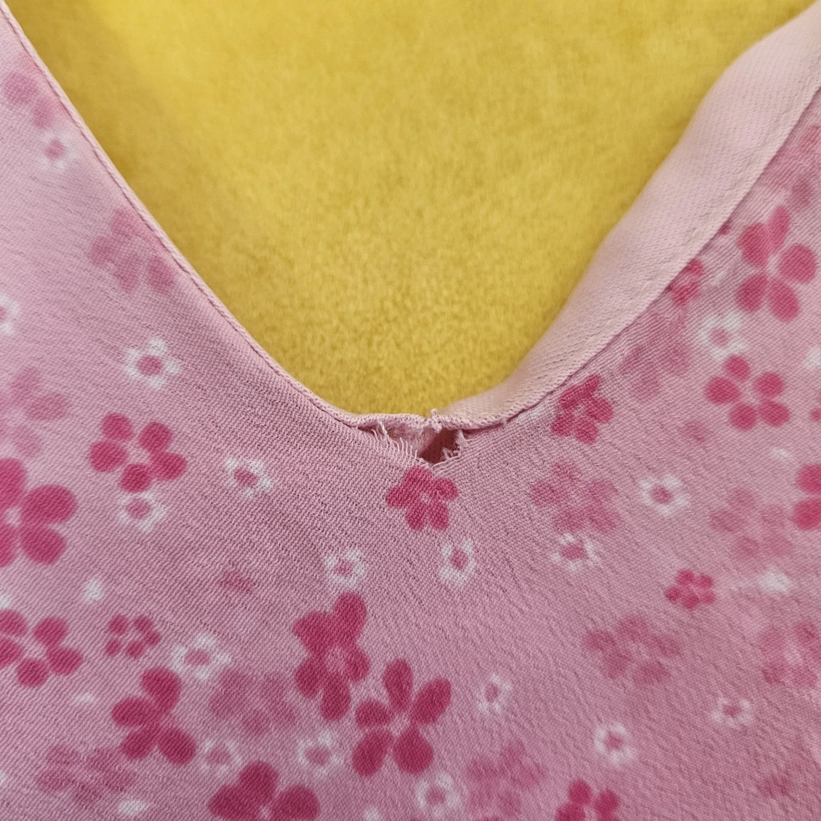 VETEMENTS Abito floreale rosa azienda abbigliamento autentico taglia 14