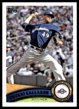 Yovani Gallardo 2011 Topps Brewers #MIL5 Brewers MLB READ FREE SHIP AutographDen