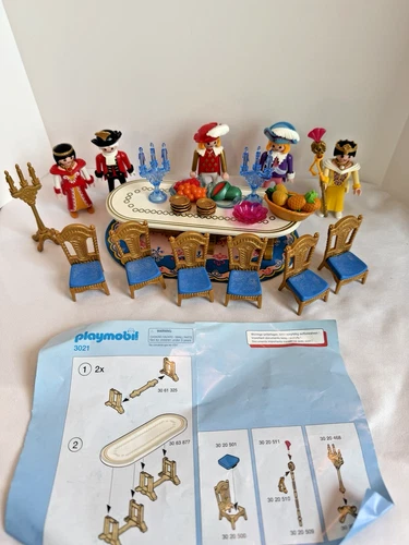 Vintage Playmobil 3021 Fairy Tale Castle Royal Banquet Dining Set
