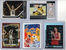 Caitlin Clark 10 card lot WNBA Indiana Fever Iowa Hawkeyes Panini NIL shoe game