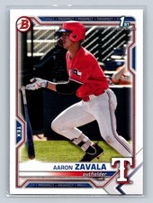 2021 Bowman Draft #BD-101 Aaron Zavala Texas Rangers D18