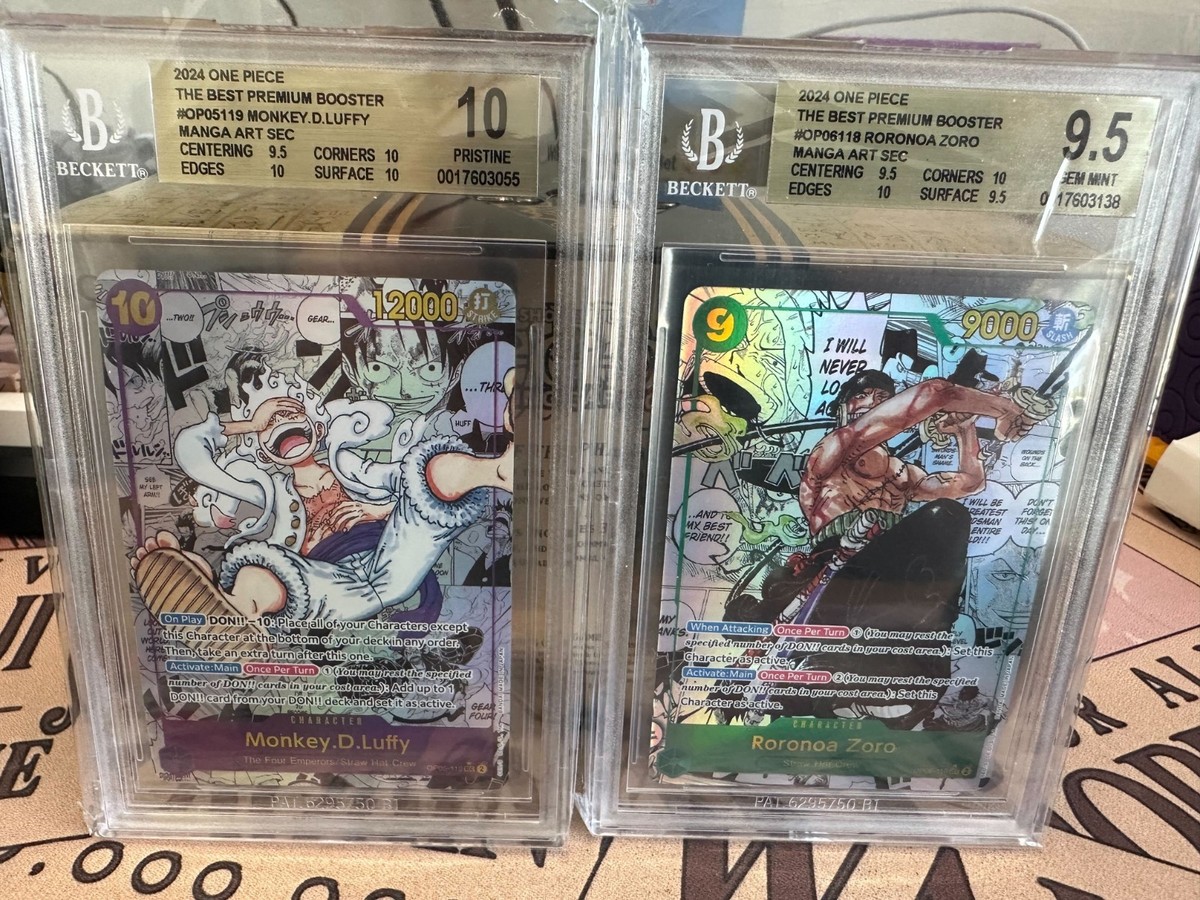 One Piece PRB-01 Manga God Pack BGS 10 Black Label Sequential | eBay