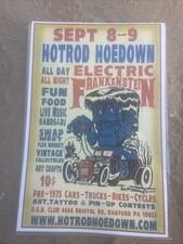 Hot Rod Hoedown 2012 Oakford PA- Car Show Poster Rat Rod Reprint