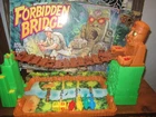 Vintage Forbidden Bridge Board Game Milton Bradley 1992 Incomplete but Works