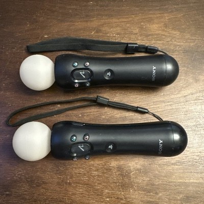 2X PlayStation 3 PS3 PS4 VR Move Motion Controllers - Tested - Authentic
