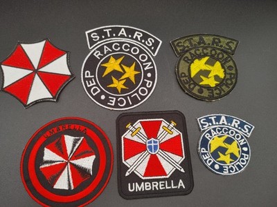 Resident Evil S.T.A.R.S Raccoon Umbrella Corporation 6 Patch Lot