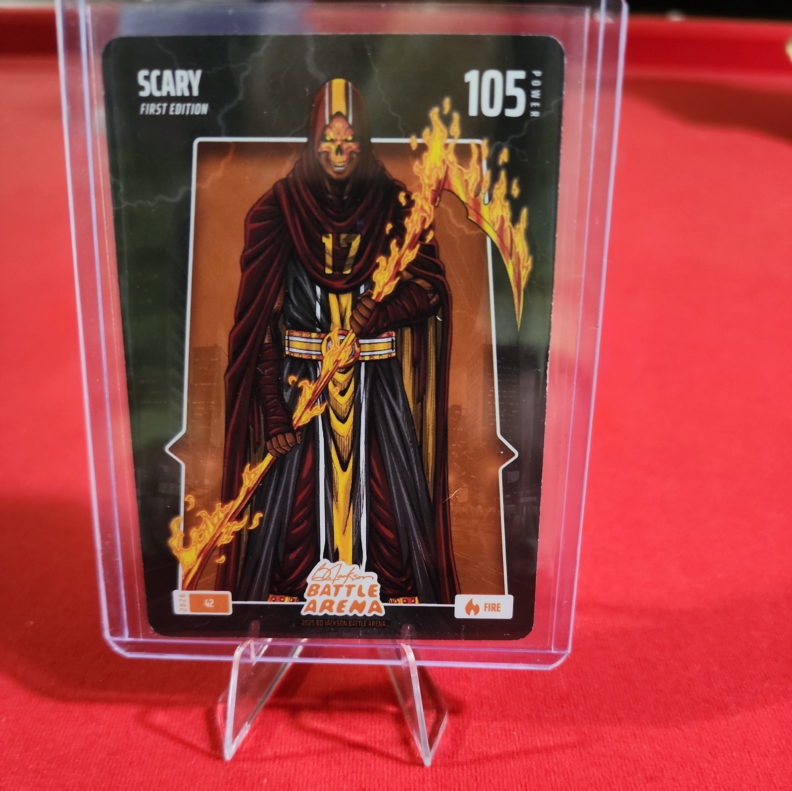 Terry Mclaurin 2026 Bo Jackson Battle Arena Scary fire #42 Washington Commanders