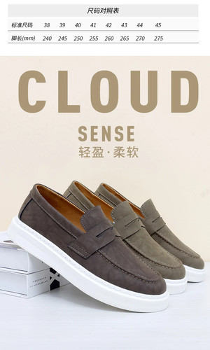 Mocassini slip-on uomo sneakers casual antiscivolo outdoor passeggio scarpe tavola guida - Foto 14 di 26
