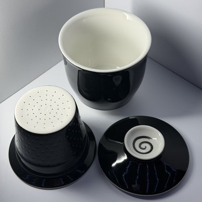The Tea Spot 3pc Modern 9oz Black Tea Cup Infuser