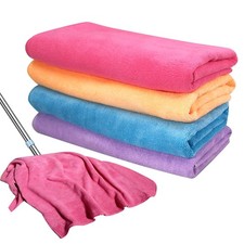 4 Pcs Multicolor Extra Large Microfiber Cleaning Cloth 30 x 20 Inch Reusable ...