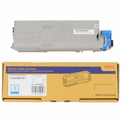 Oki Original Laser Toner Cartridge - Cyan Pack (46490503)