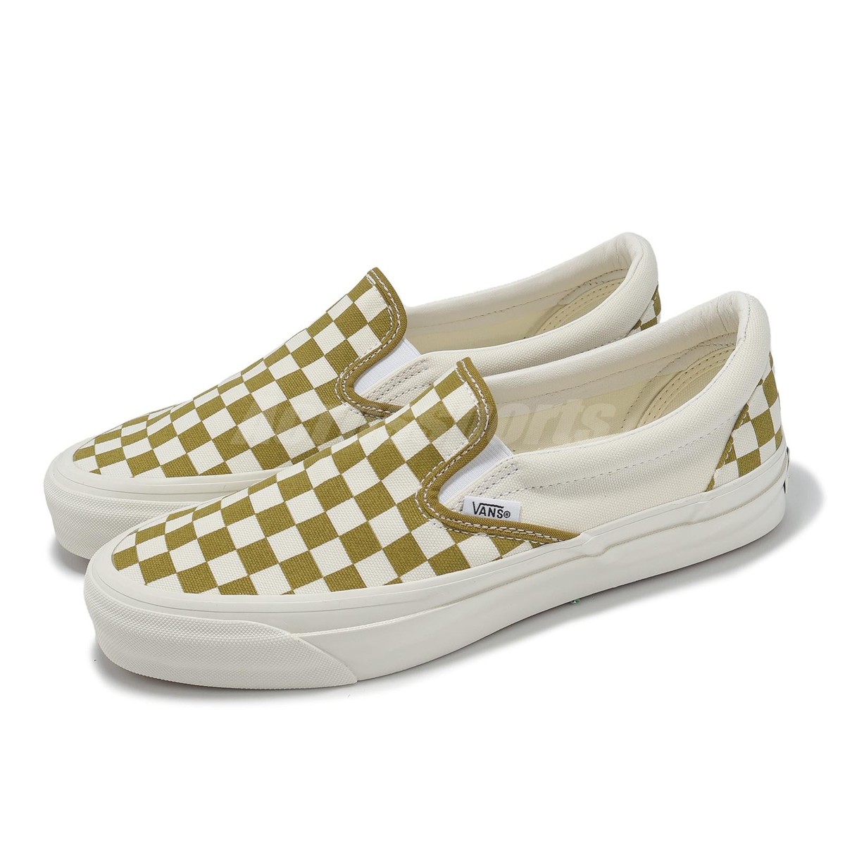 Vans Lx Classic Slip-On 98 Checkerboard Burnt Gold Men Unisex