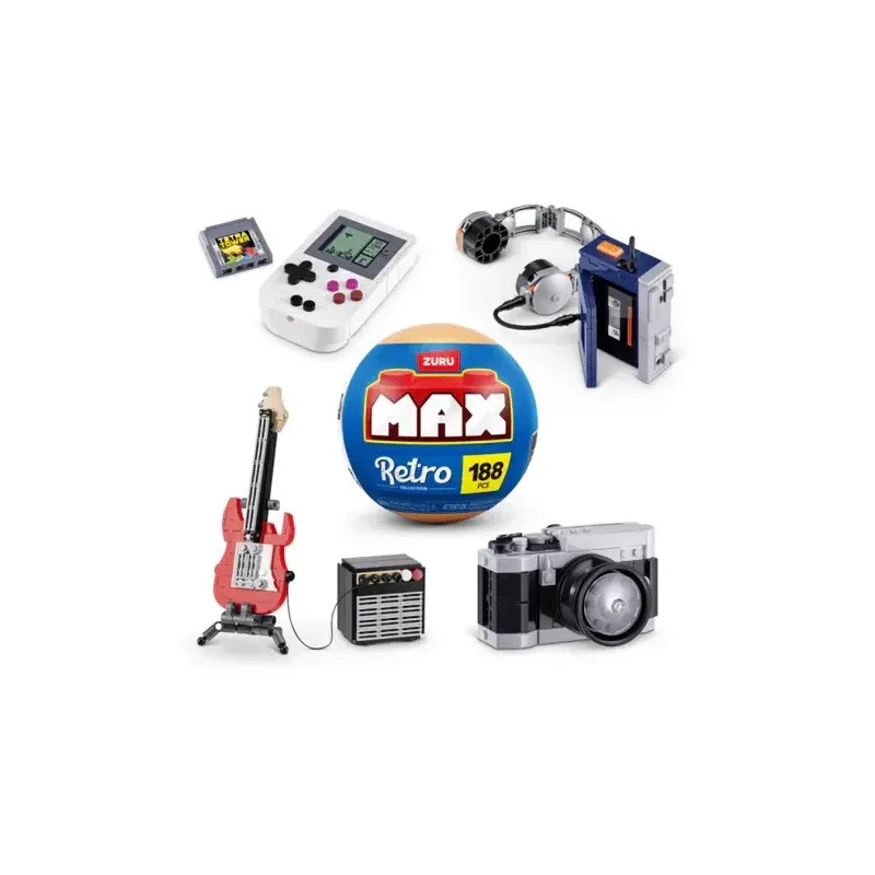 MAX - Build More Premium Retro S2 Building Bricks Collection by ZURU Assortment