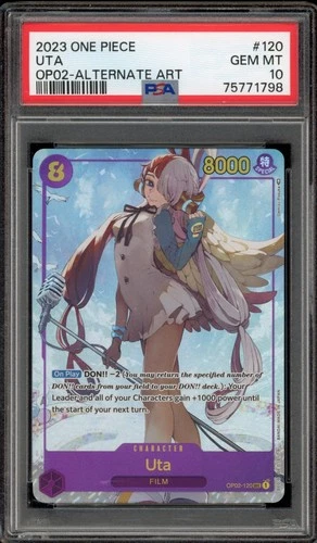 One Piece CCG Uta Alternate Art OP02-120 PSA 10 Gem Mint