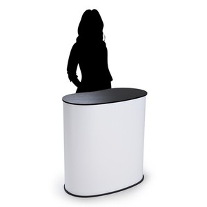 Yescom Portable Tradeshow Podium Table Display Counter Stand w/ Carrying Bag