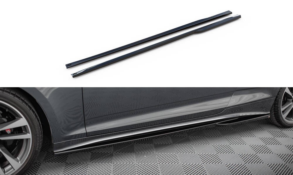 Rajouts bas de caisse Maxton protecteurs et aérodynamiques pour Audi A5 S-Line F5 Coupe