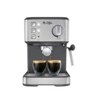 Mr. Coffee Compact Espresso Maker with Steam Wand 15 Bar Pump, 2 Shots