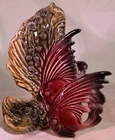 Vintage Ceramic Hull Ebb Tide Pottery Fish Vase Planter 7" Beautiful