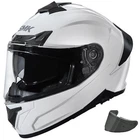 SMK Typhoon Visor Dark Smoke White