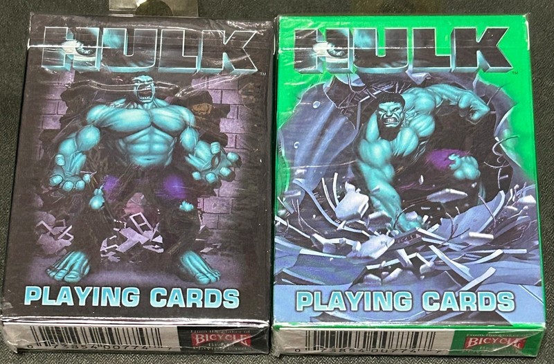 Marvel Comics Incredible Hulk Playing Cards - 2 decks - NEW!