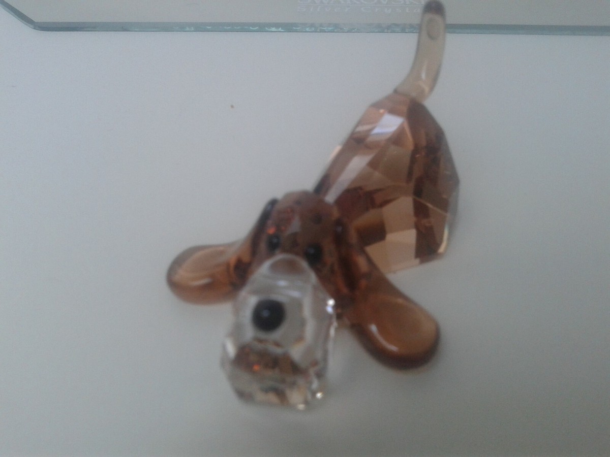 Swarovski Crystal Lovlots Gang of Dogs Peppino the Basset