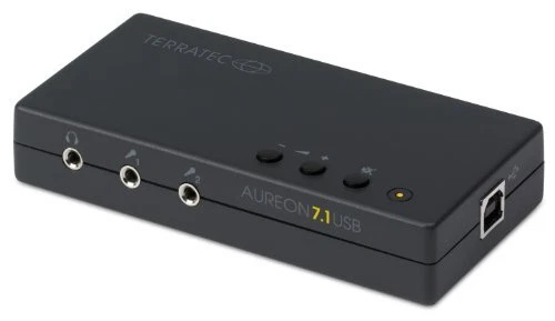 TERRATEC Aureon 7.1 USB Soundkarte Extern Schwarz Wie Neu