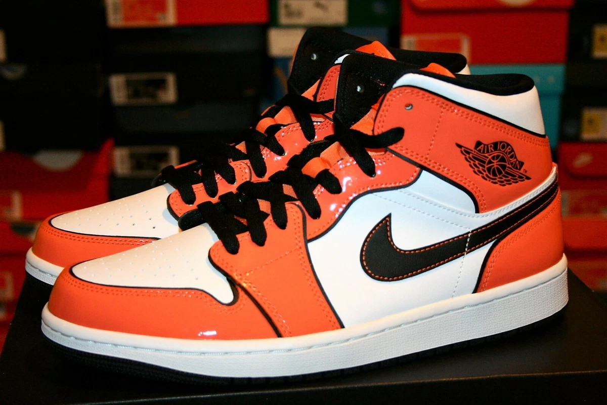 metal Unión Escuela primaria AUTHENTIC NIKE AIR JORDAN 1 Mid SE Turf Orange Black White DD6834 802 Men  size | eBay