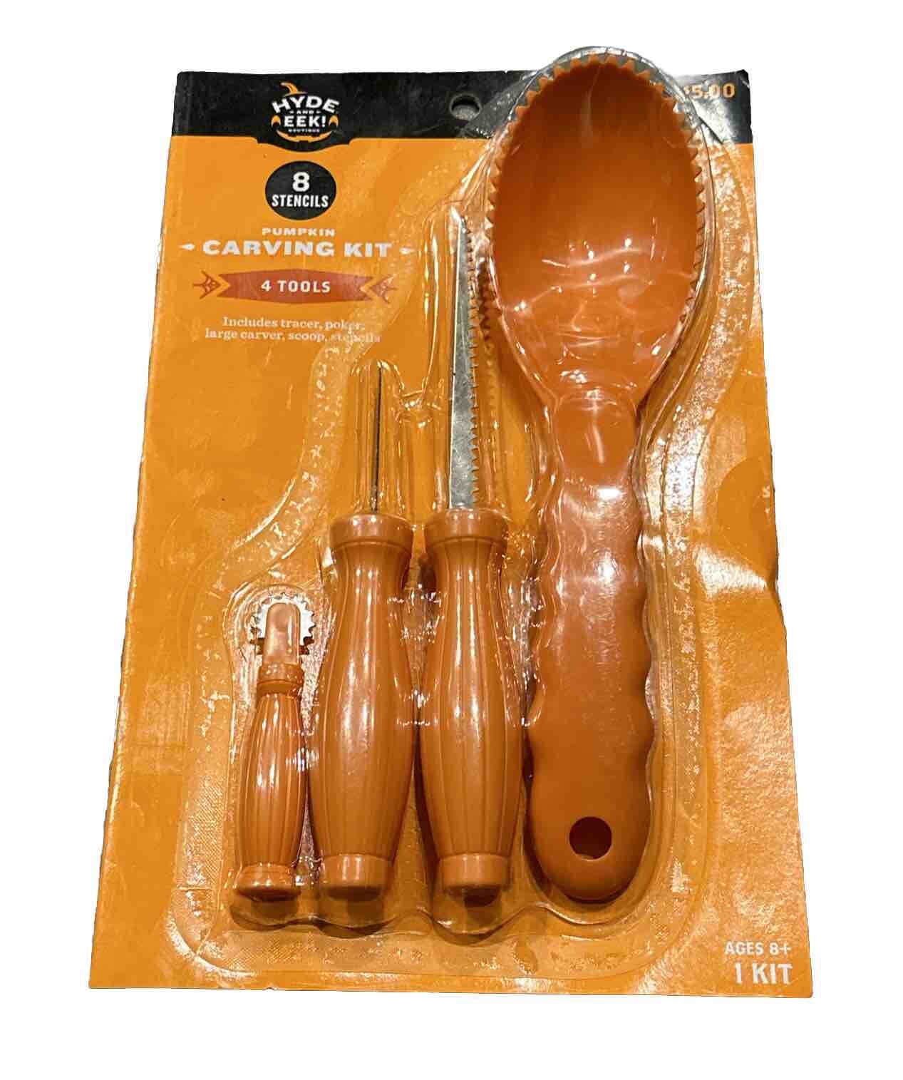 4-Tools & 8 Patterns Halloween Pumpkin Carving Kit - Hyde & EEK! Boutique™