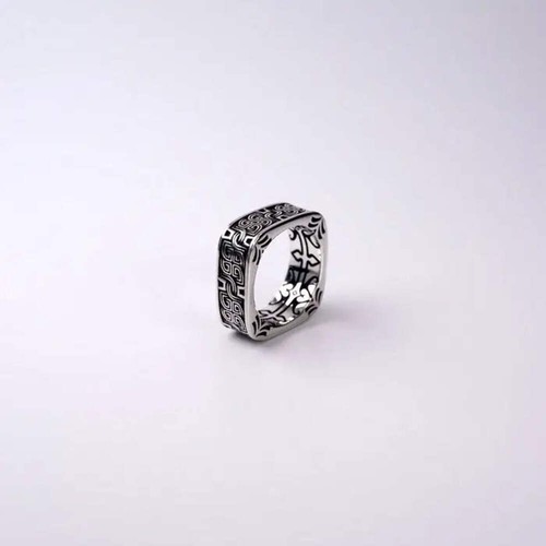 Pangu Ring-Viking Ring-Runen Ring-Ringe mit Muster-Ring Damen-Biker Mode-Ringe H - Picture 2 of 16
