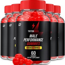(5 Pack) Triton Maxx Gummies for Men – TritonMaxx Male Gummy All-Natural Reviews