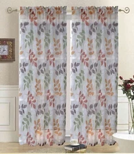 Lot of 8: Kashi Home Adele Collection Window Treatment/Curtain/Panel 54"x 90"