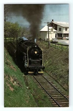 Reading Line 2102 110 Foot 4-8-4 Steam Locomotive Biglerville PA VTG Postcard
