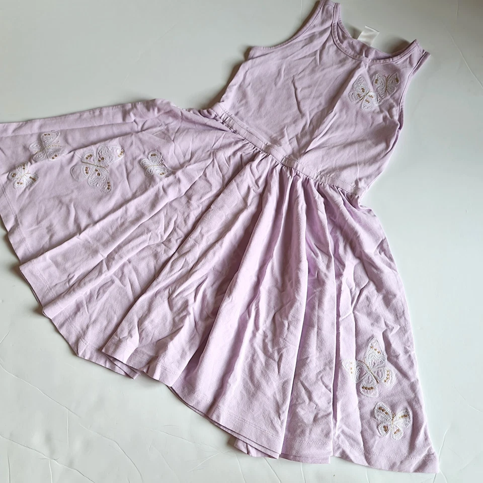 Vestido borboleta roxo Gymboree tamanho 4 Spice Market novo com etiquetas - Imagem 2 de 3