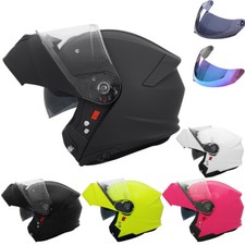 ZORAX ZOR-838 DVS Modular Motorcycle Crash Helmets Motorbike & Extra Outer Visor