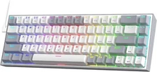 Redragon K631 Gery 65% Wired RGB Gaming Keyboard, 68 Keys, Quiet Red Switch